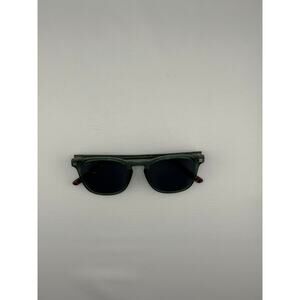 VIA VA01 Green Transparent Sunglasses with Tortoise Arms – Retro Style